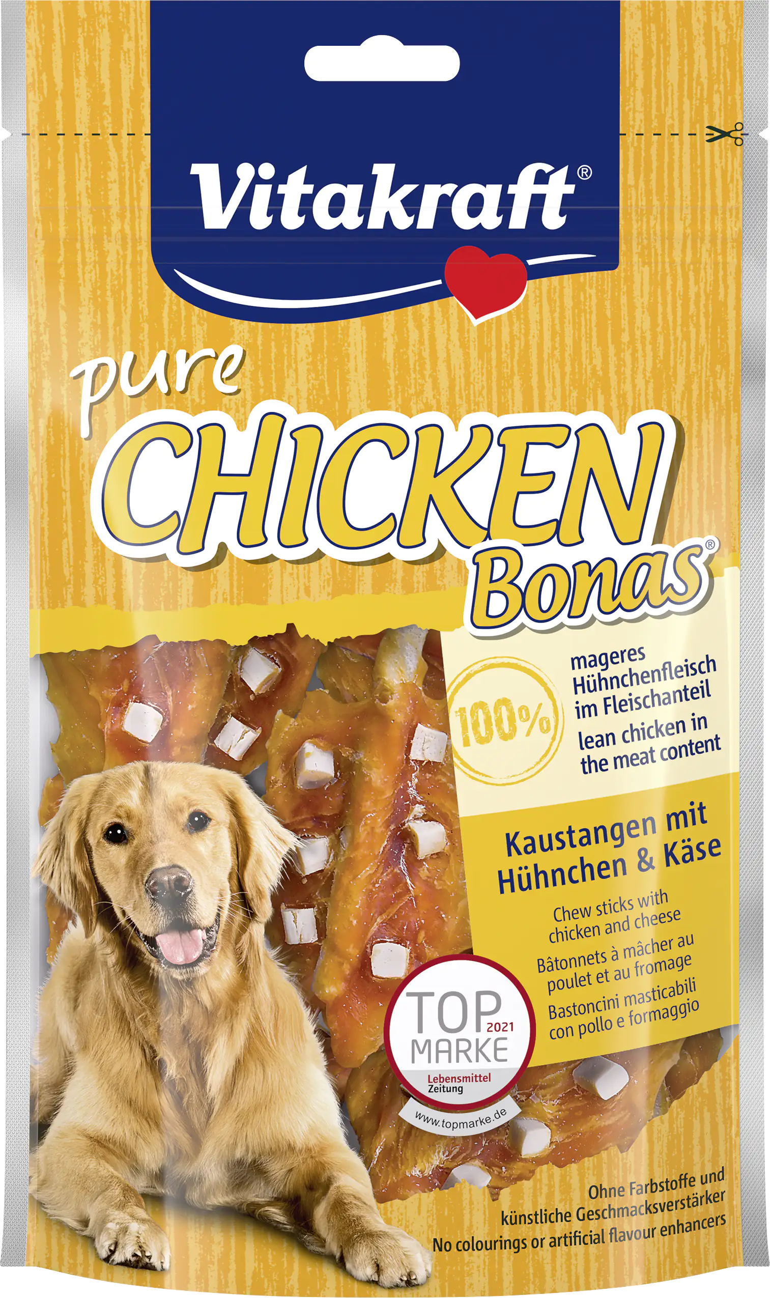 4008239166296 Vitakraft CHICKEN Bonas®Kaustange Huhn & Käse 80 g