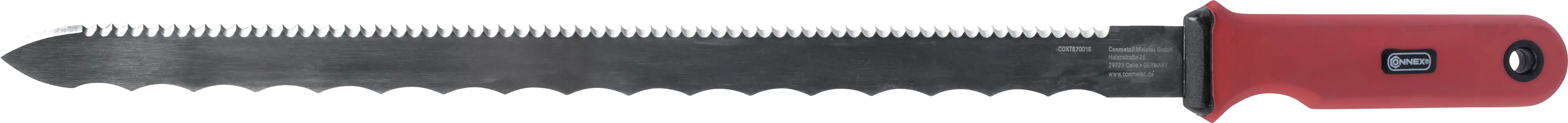 Connex Dämmstoffmesser 400 mm, Sägeschliff und Wellenschliff