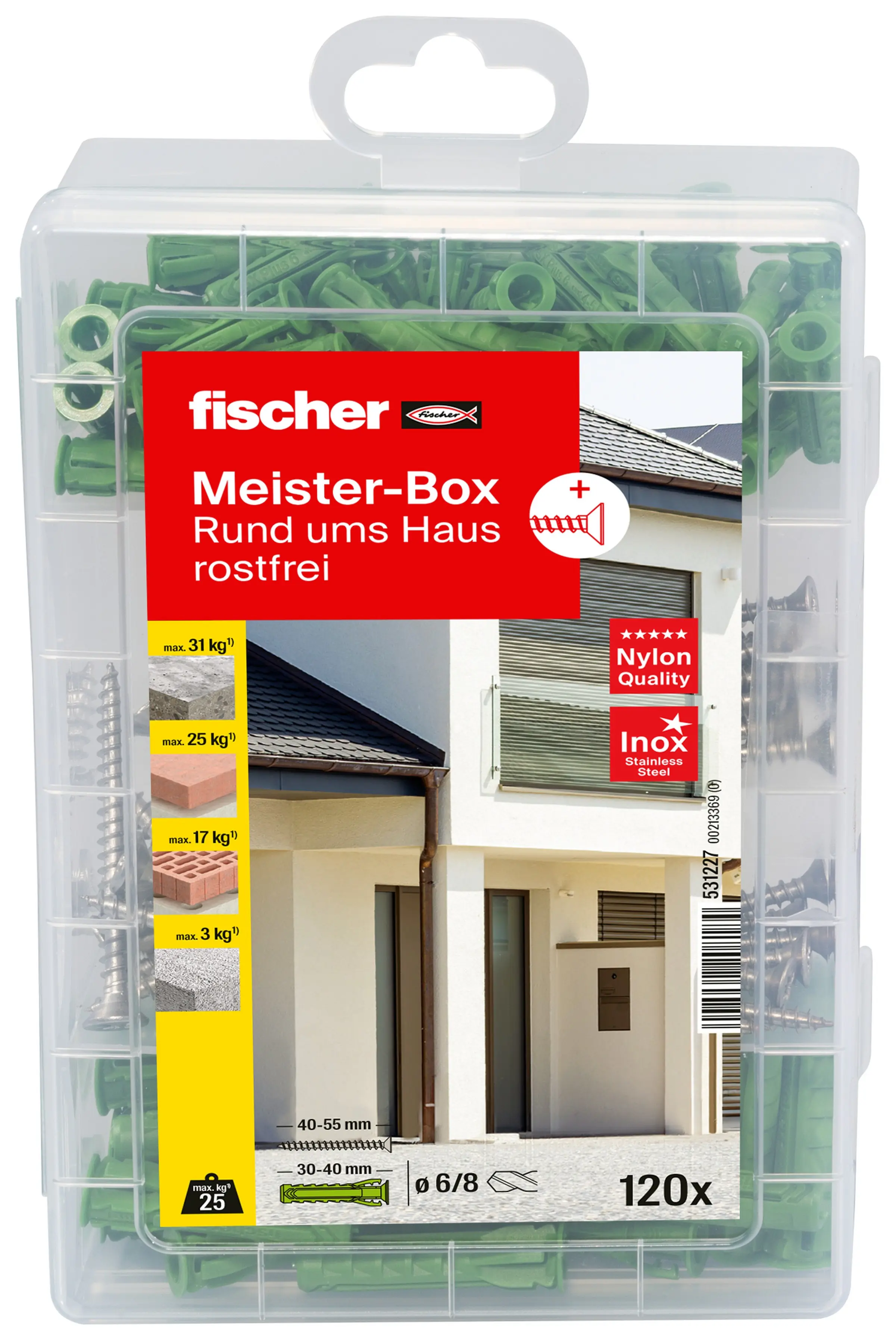 Fischer Dübel SX Green Meisterbox - 120 Stück