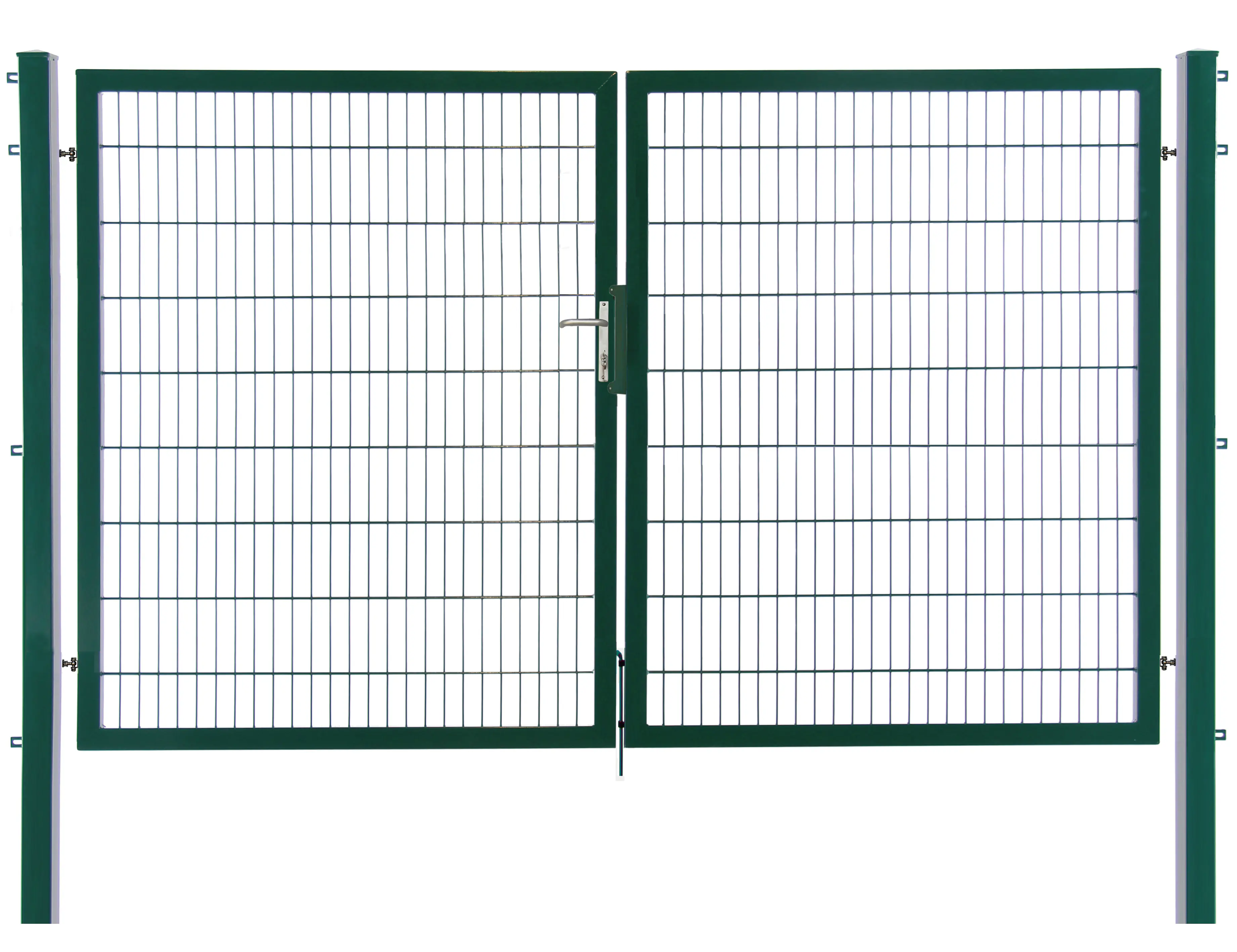 Floraworld Gartentor doppelflügelig Premium inkl. 2 Pfosten 300 x 180 cm moosgrün