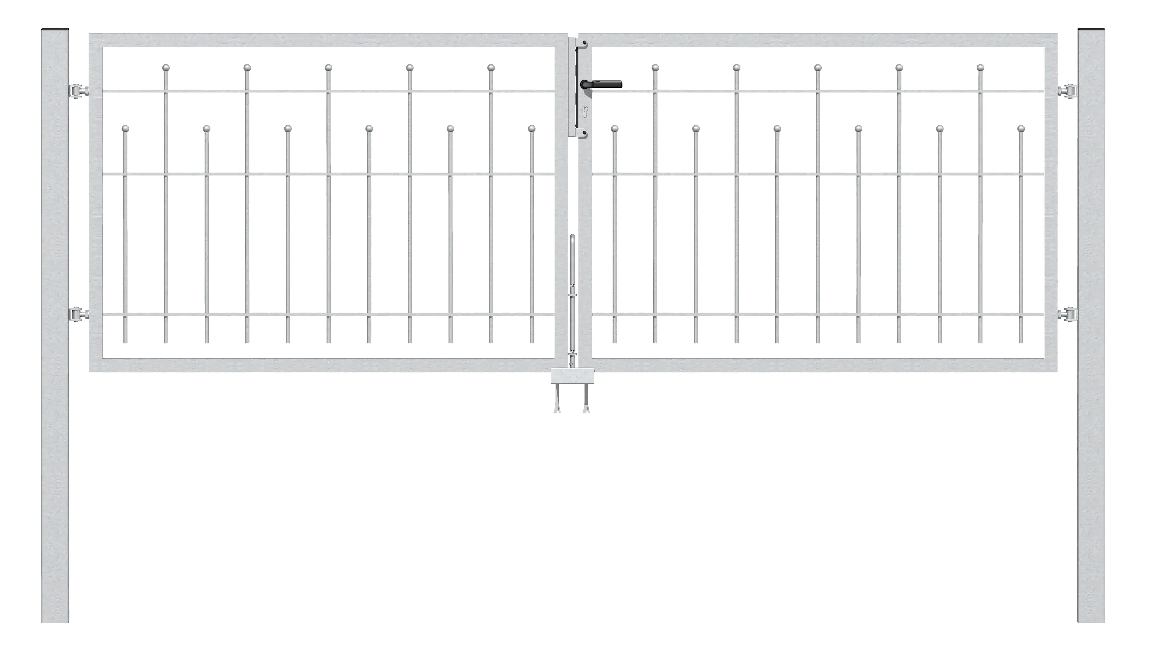 Alberts Doppeltor Madrid 100 x 300 cm anthrazit ohne Pfosten