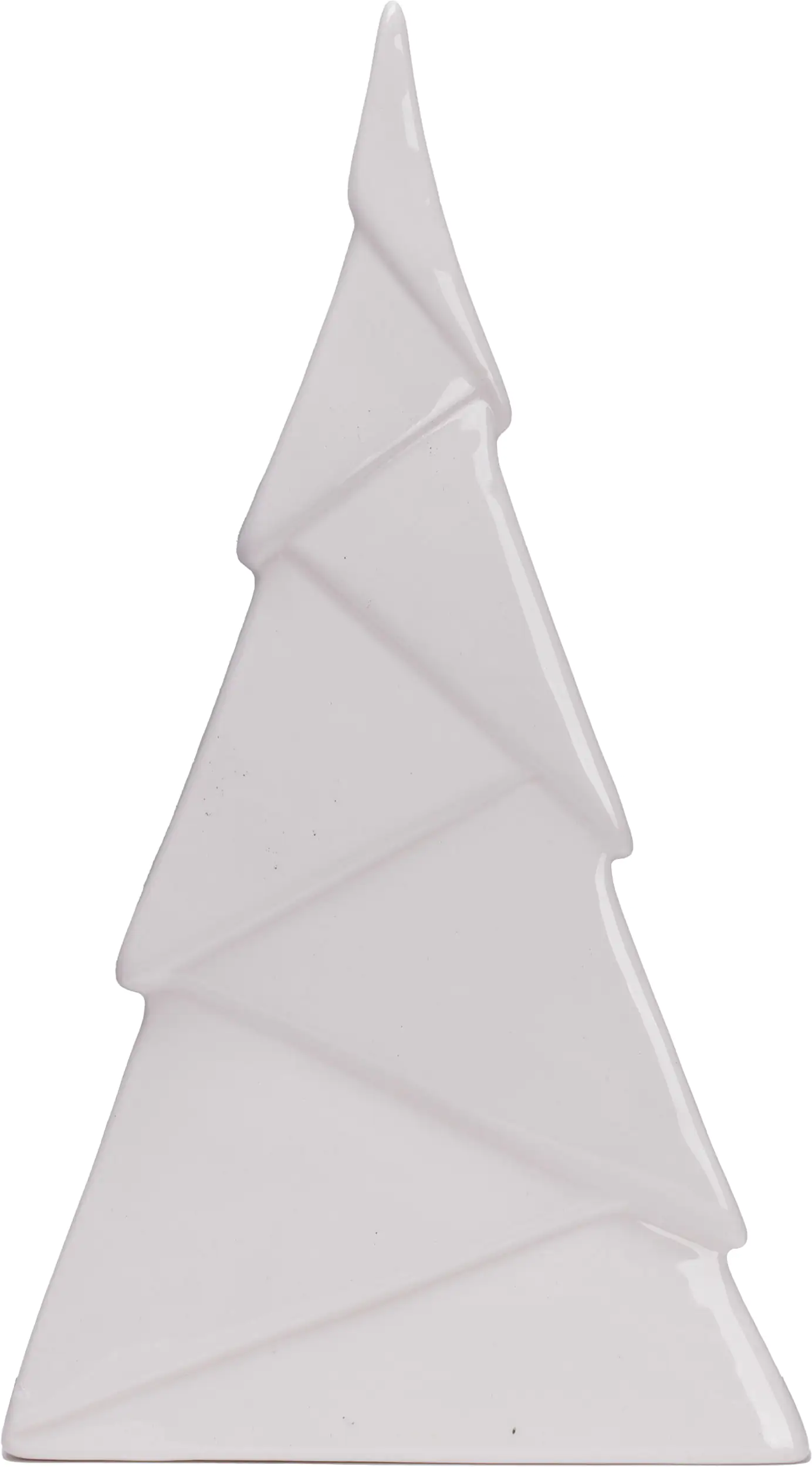 TrendLine Dekofigur Keramik Tannenbaum 28 x 16 cm weiß