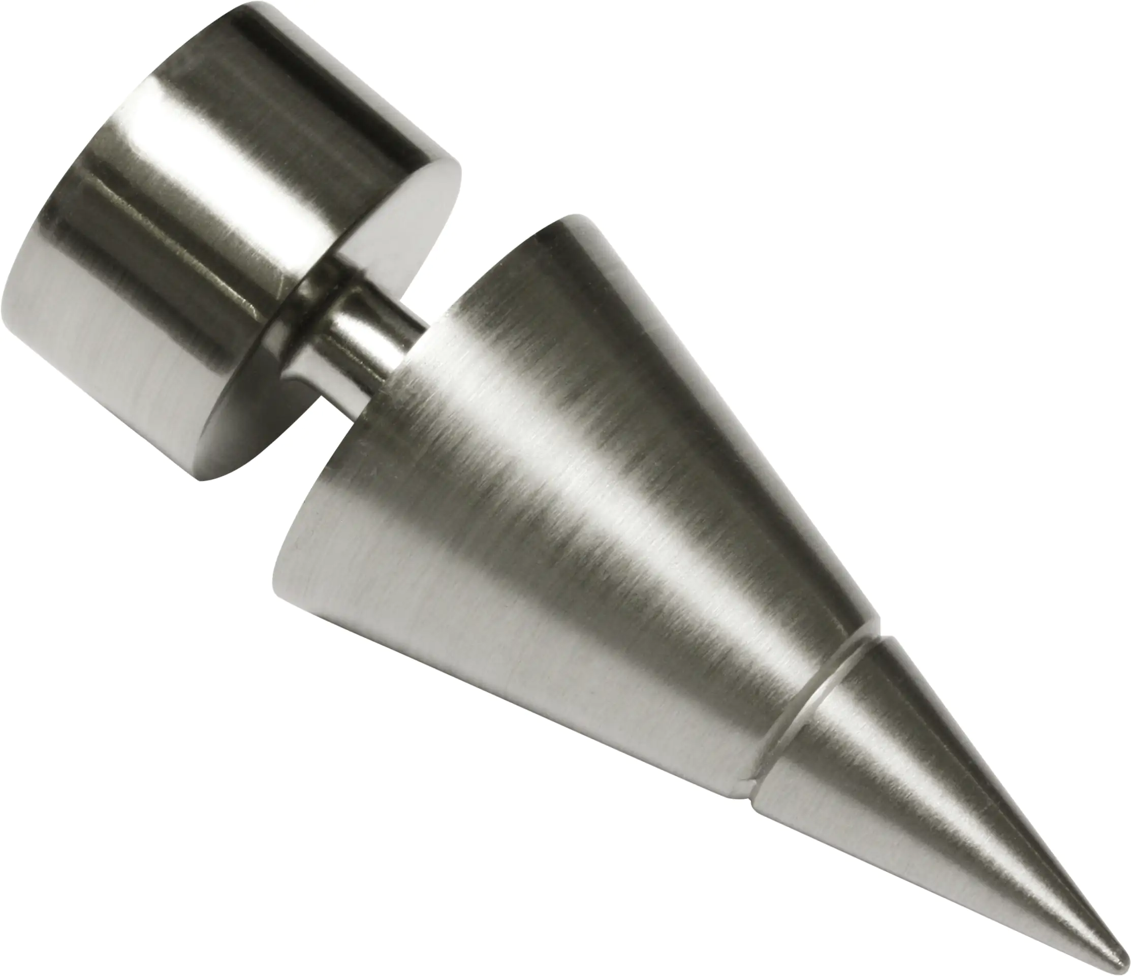 Gardinia Endknopf Kegel zu Stilprogramm Windsor, Ø 25 mm edelstahl-optik