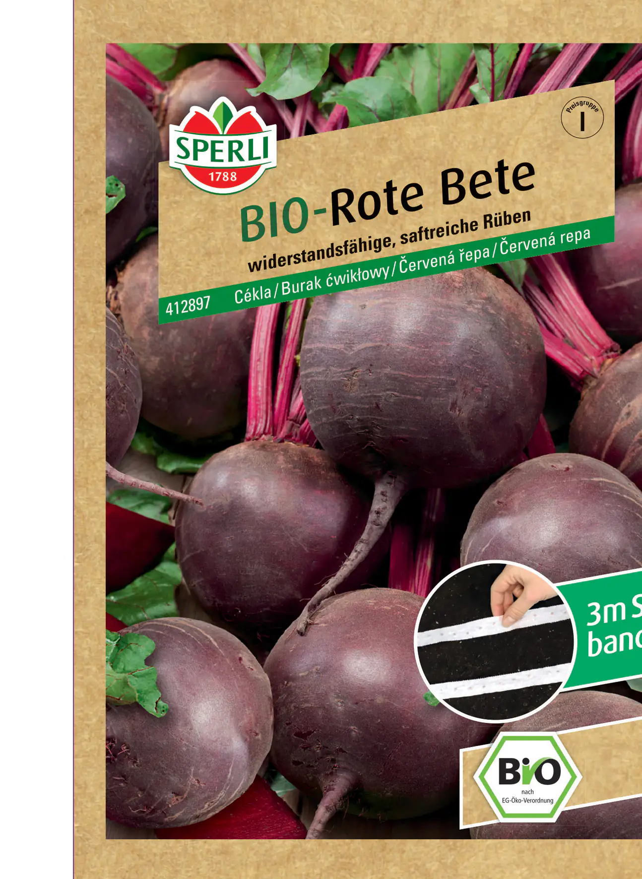 Sperli BIO Rote Bete Boro F1 Saatband