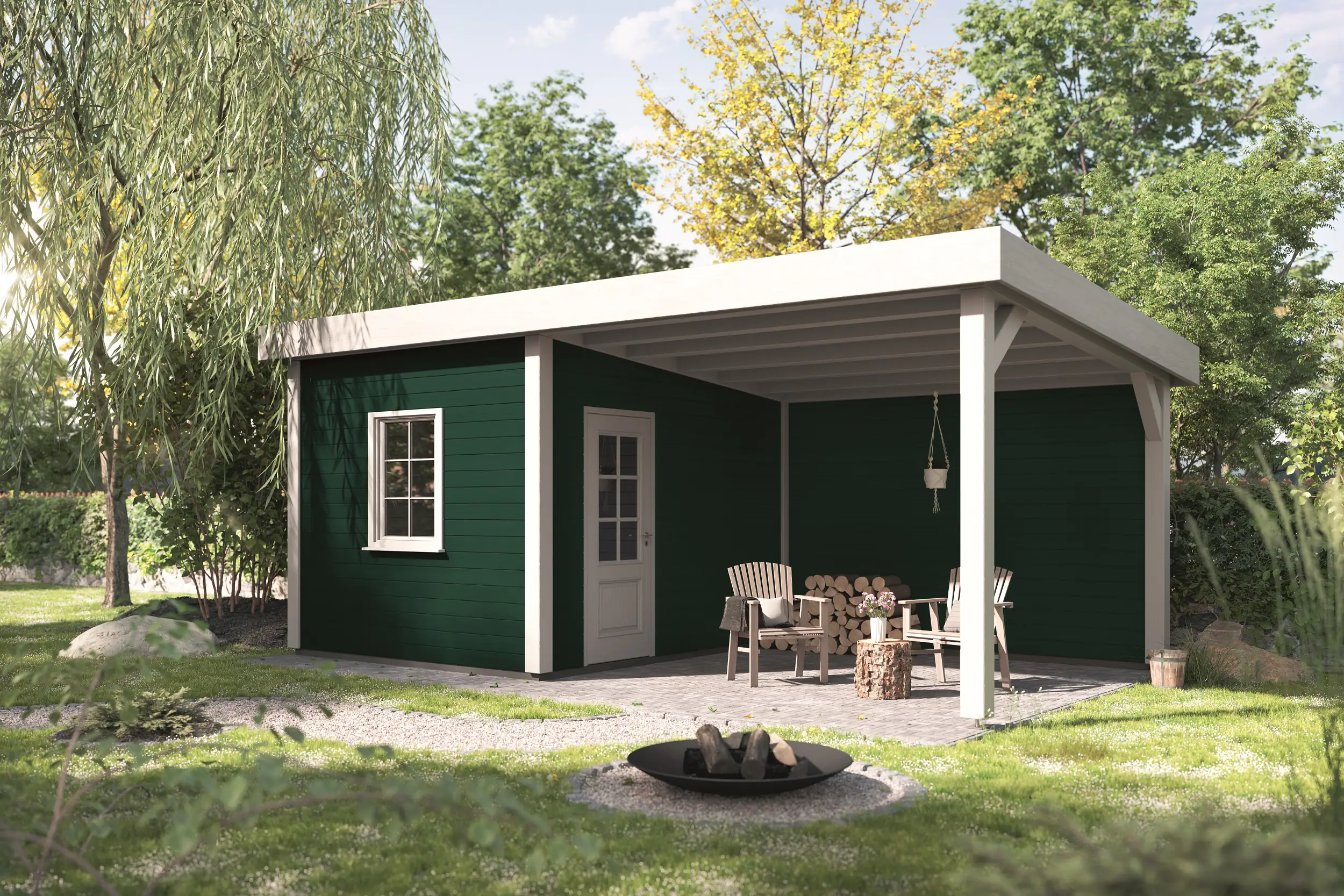 Alpina Wetterschutzfarbe 2,5 L moosgrün