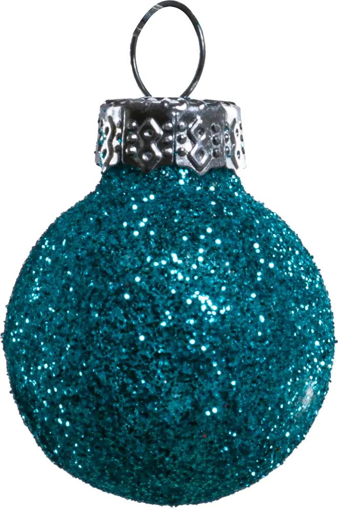 TrendLine Mini-Christbaumkugeln aus Glas Ø 2,5 cm gold-blau 100 Stück