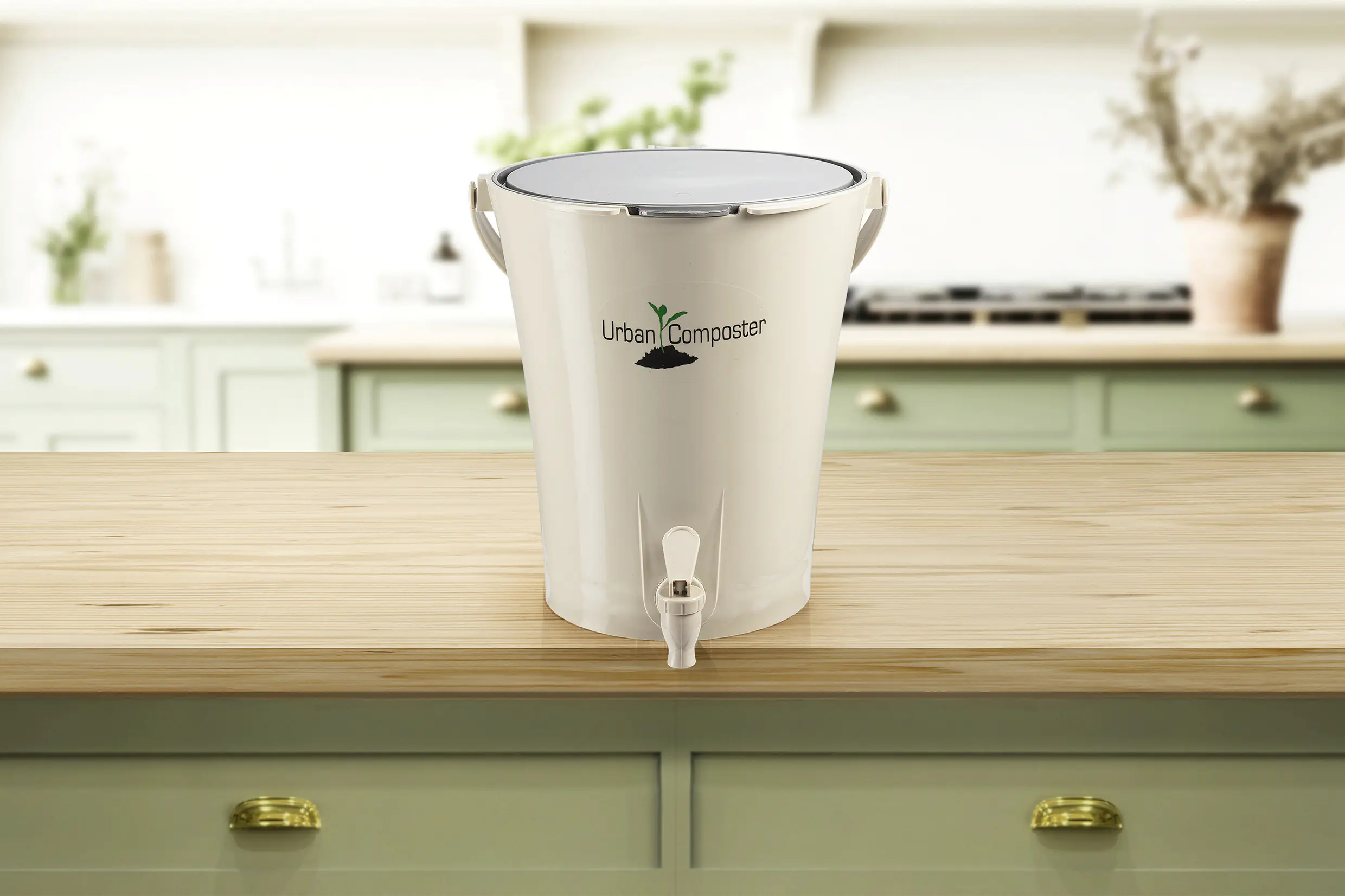 Garantia Komposter Urban City Bokashi sandbeige-grau 8 L