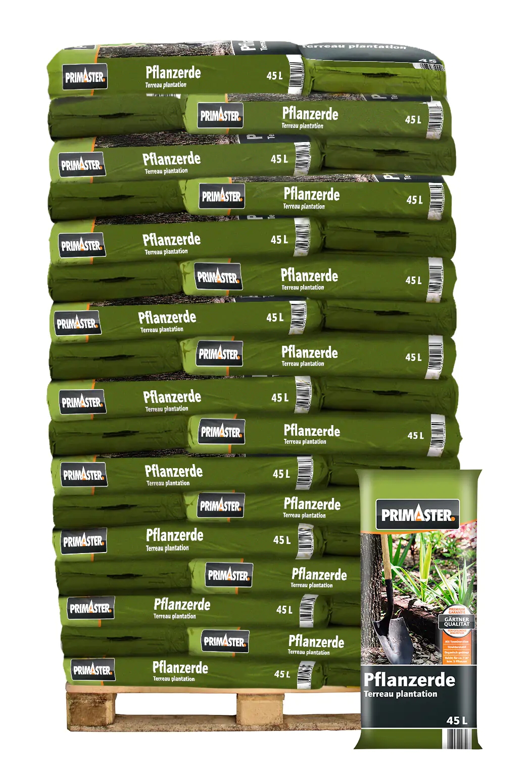 Primaster Pflanzerde 45L Palette Palettenabnahme, 51 Pack