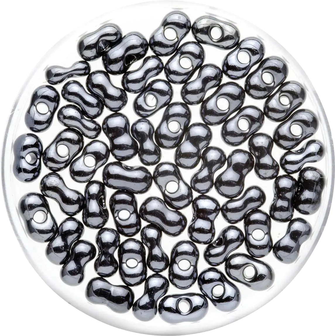 Glorex Farfalle 6,5 mm 17 g, hematite