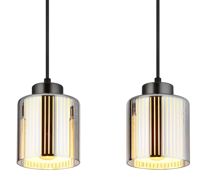 Globo Hängeleuchte Felicia 78 x 120 cm L x H schwarz-chrom matt