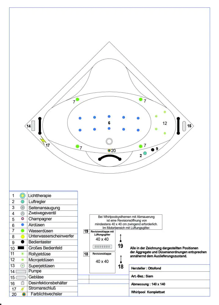 Ottofond Whirlpool-Komplettset Siam 140 cm, weiß Ottofond Whirlpool-Komplettset Siam 140 cm, weiß