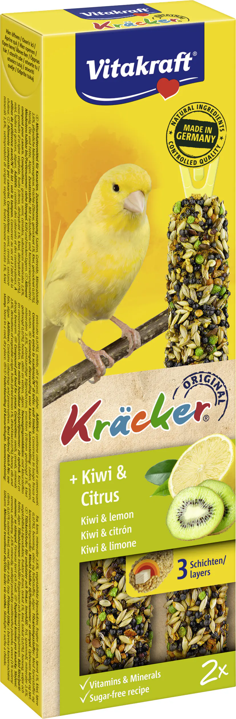 Vitakraft Kräcker® Kiwi & Citrus 2 Stück Vitakraft Kräcker® Kiwi & Citrus 2 Stück