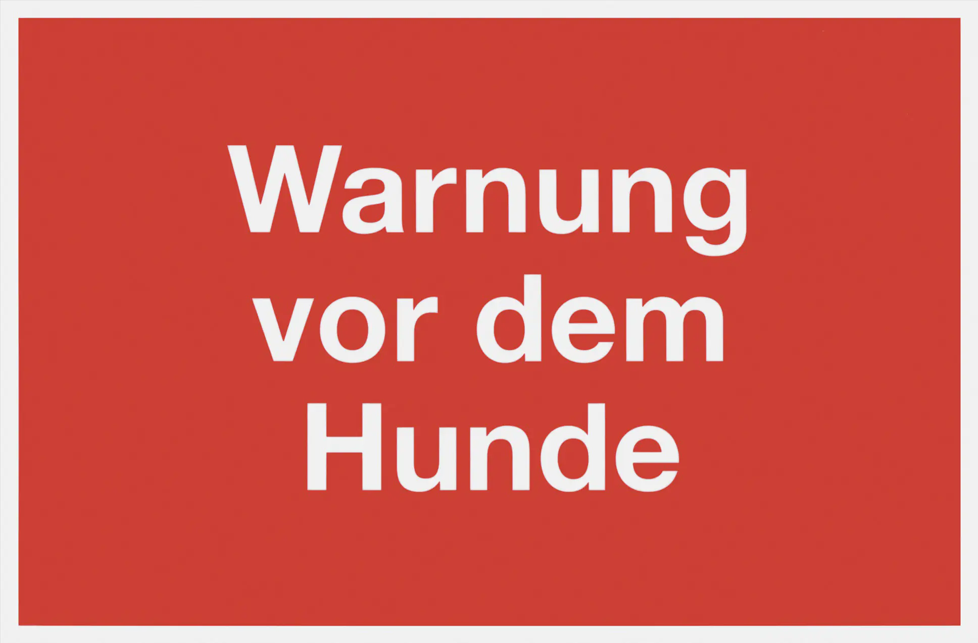 Conmetall Hinweisschild Warnung vor dem Hunde 200 x 300 mm