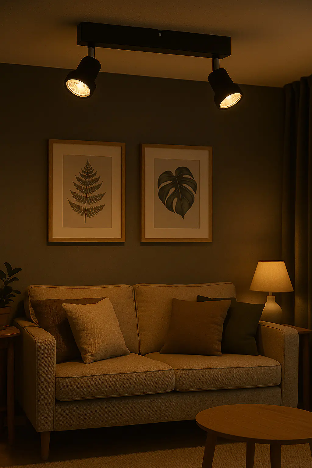 Primaster Deckenstrahle 2er LED Spot Chicago GU10 20 x 8 cm schwarz