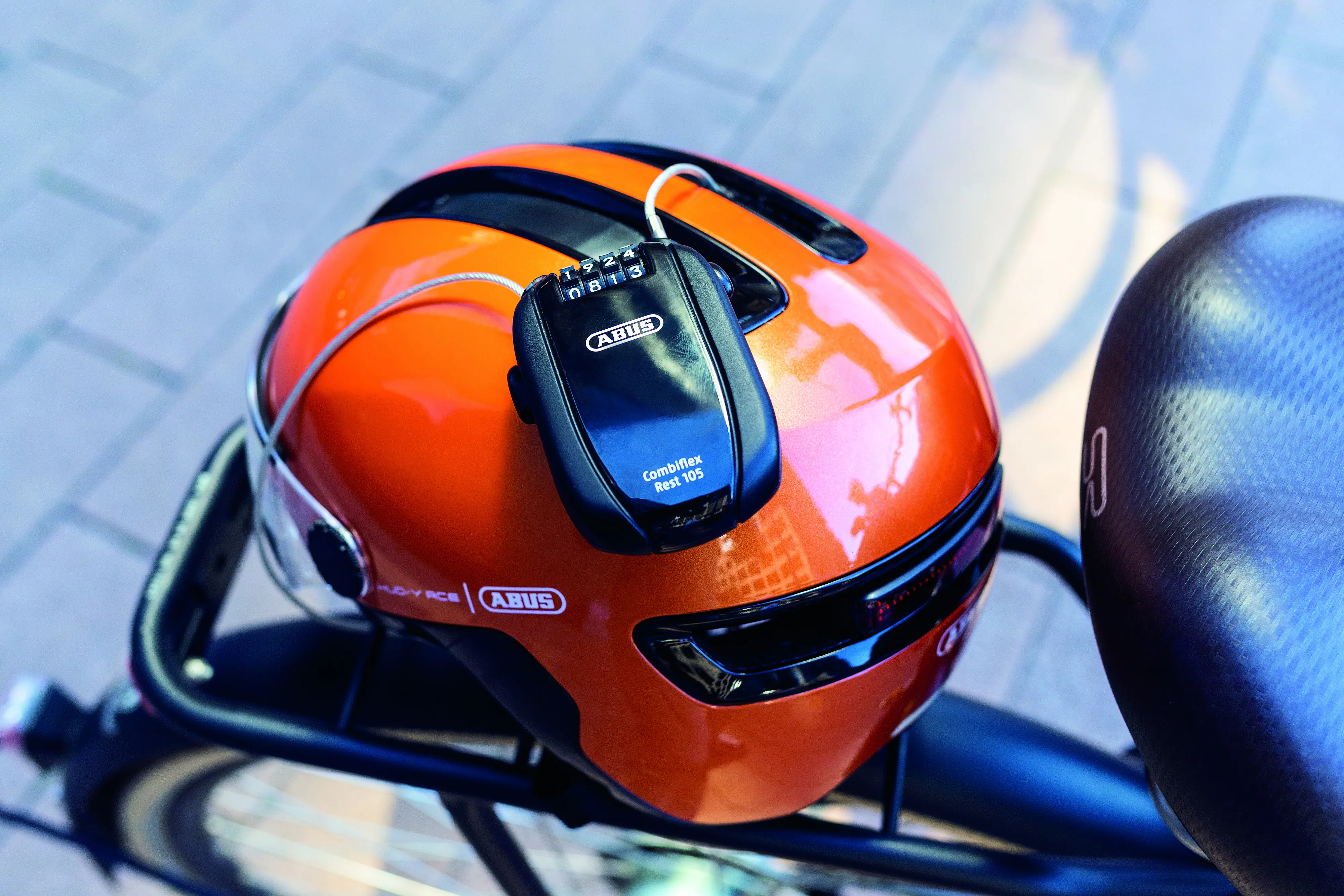 Abus Kabelschloss Combiflex 105 Rest Roll-Back 105 cm x Ø 24 mm schwarz