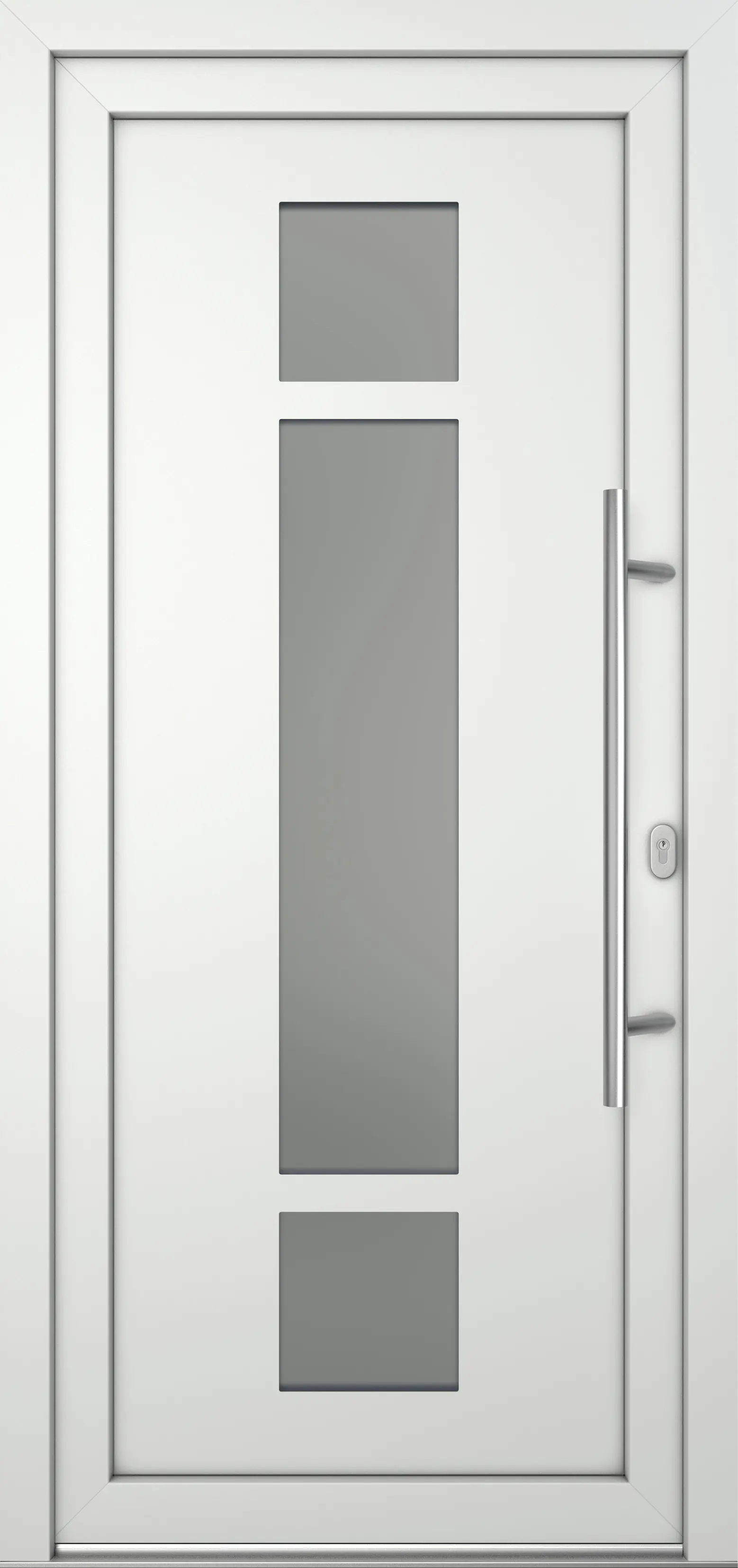 Meeth Haustür Optimal Pro PVC Modell 102 88 x 208 cm DIN Rechts weiß