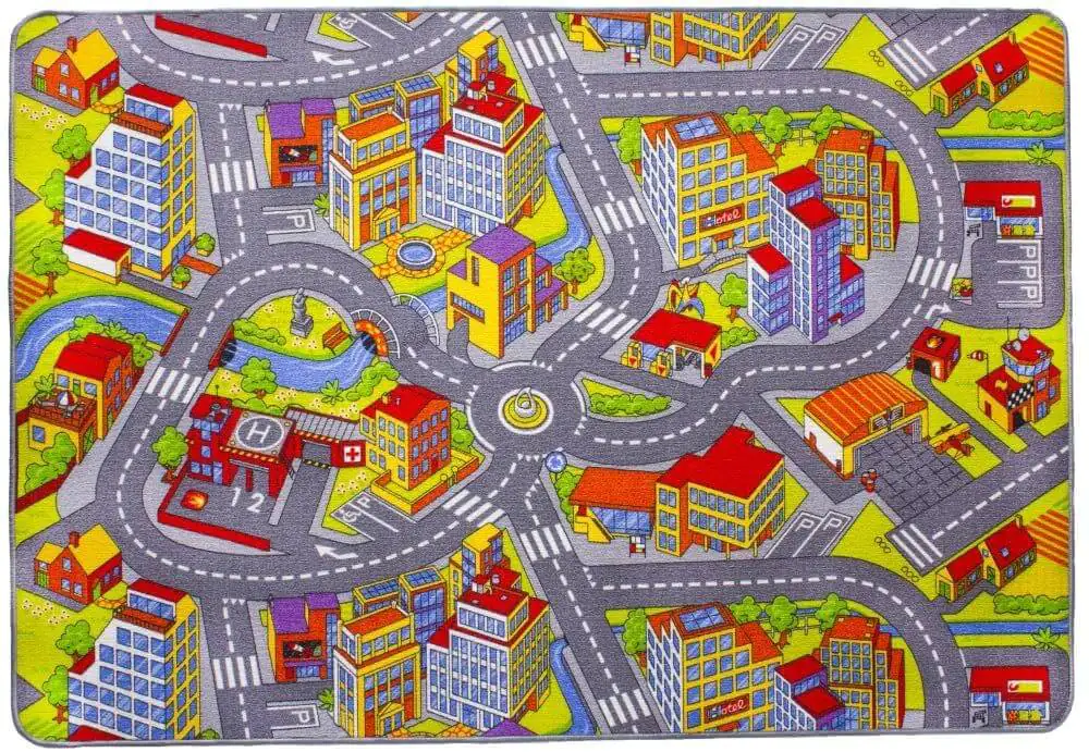 Andiamo Kinderzimmerteppich Stadt 140 x 200 cm Andiamo Kinderzimmerteppich Stadt 140 x 200 cm