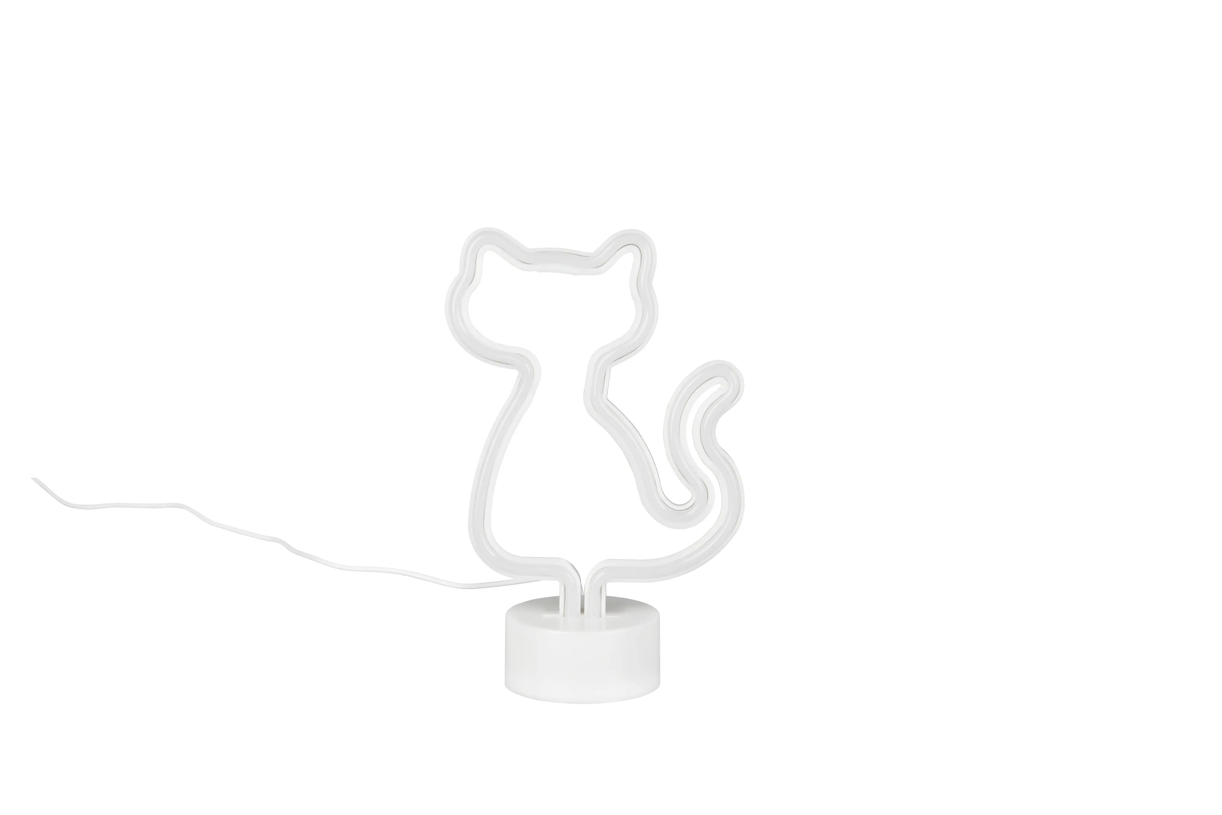 Reality LED-Tischleuchte Cat Fun 16 x 25 cm weiß