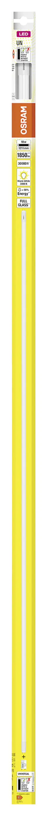 Osram LED Röhre T8 1,2 m G13 18 W warmweiß