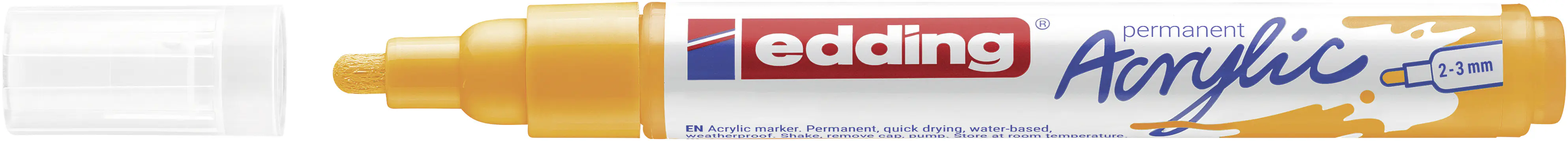 edding 5100 Acrylmarker medium sonnengelb 2 - 3 mm