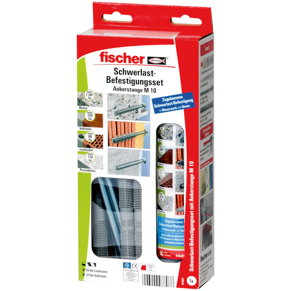 Fischer Schwerlastbefestigung-Set M10 x 170 mm Fischer Schwerlastbefestigung-Set M10 x 170 mm