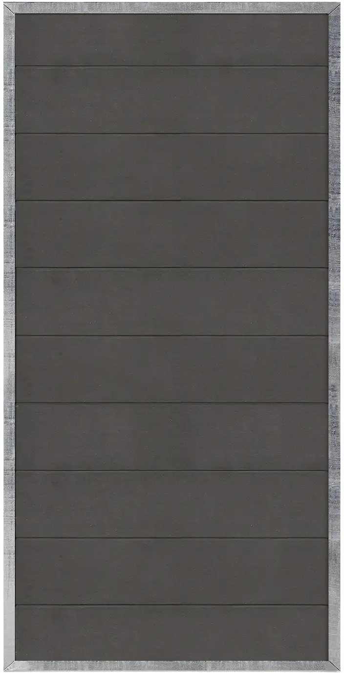 5703393728357 Plus Zaunelement Futura 90 x 180 cm WPC Schiefergrau