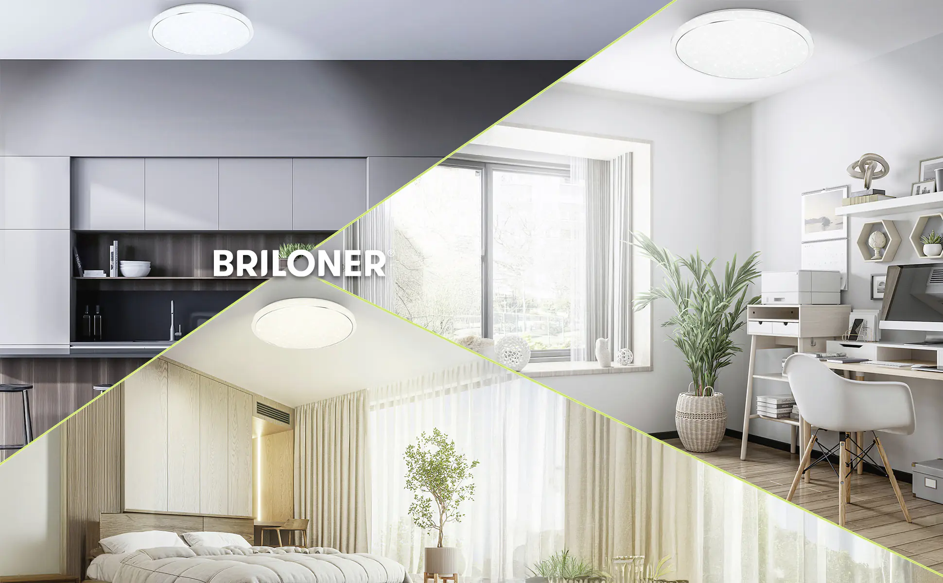 Briloner LED-Deckenleuchte Star Ø 48,5 cm weiß matt warmweiß-kaltweiß