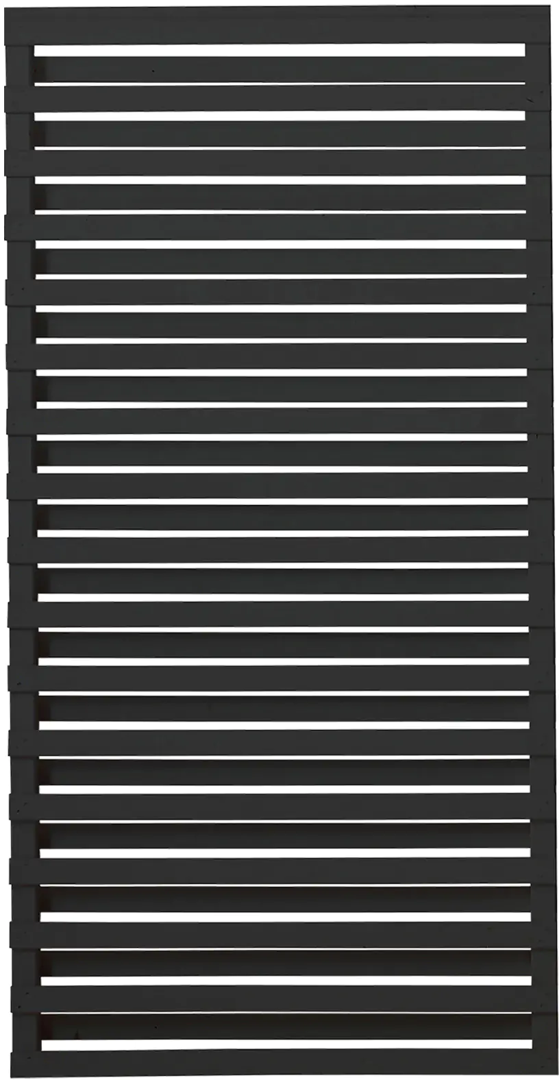 Plus Zaun Osaka 90 x 180 cm RAL 9005 Schwarz