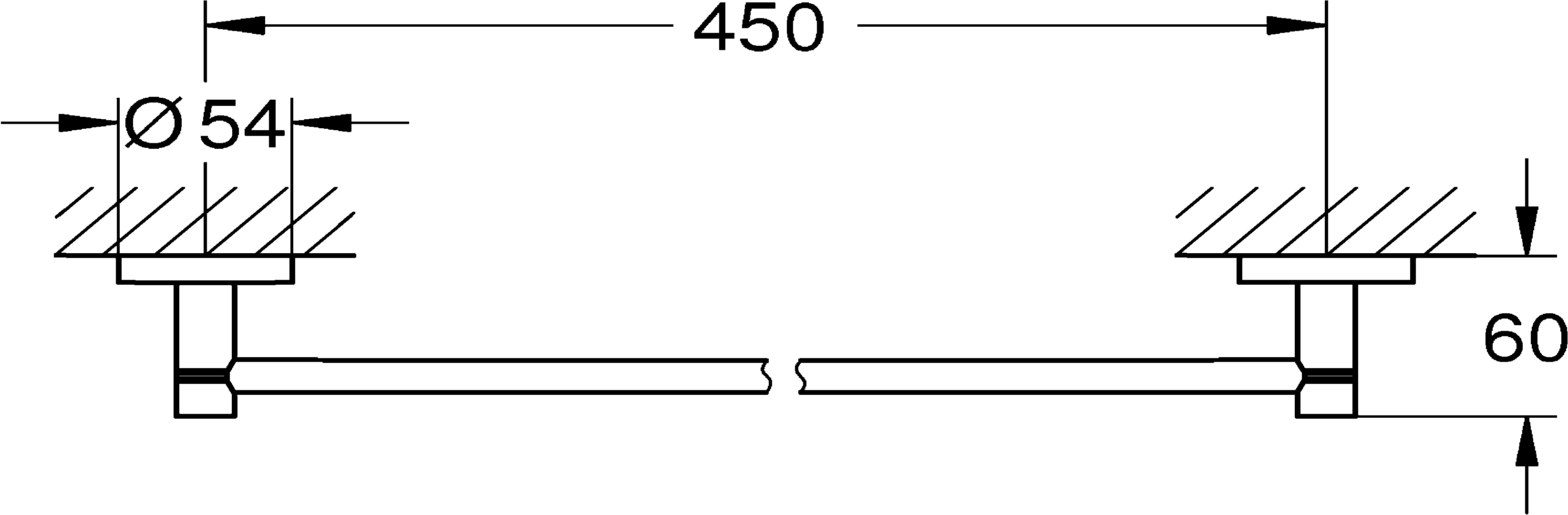 Grohe Start Badetuchhalter chrom klebbar