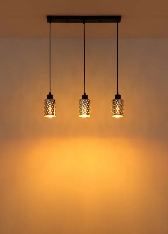 Globo Hängeleuchte Alonso 59 x 120 cm L x B schwarz