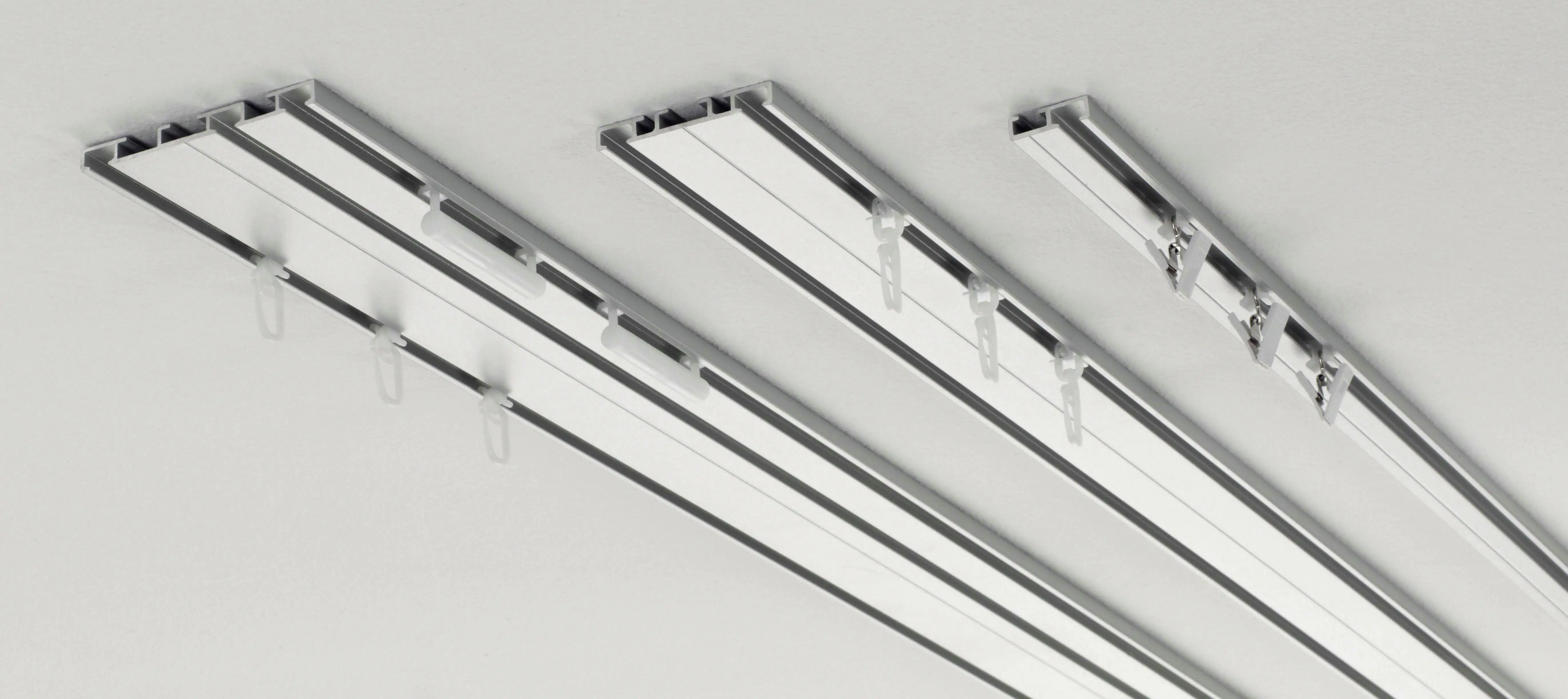 Gardinia Aluminium-Vorhangschiene 3-läufig, 200 cm