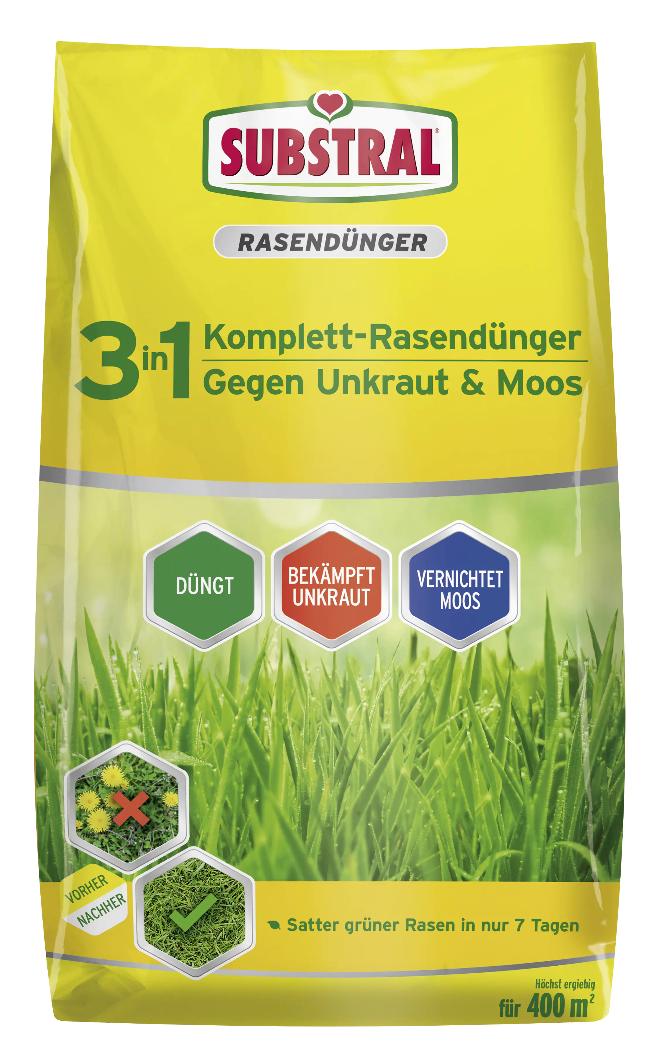 Substral 3in1 Komplettrasendünger für 400 m² 14 kg Substral 3in1 Komplettrasendünger für 400 m² 14 kg
