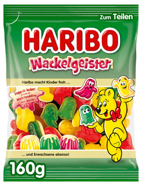 Haribo Fruchtgummi Wackelgeister 160 g