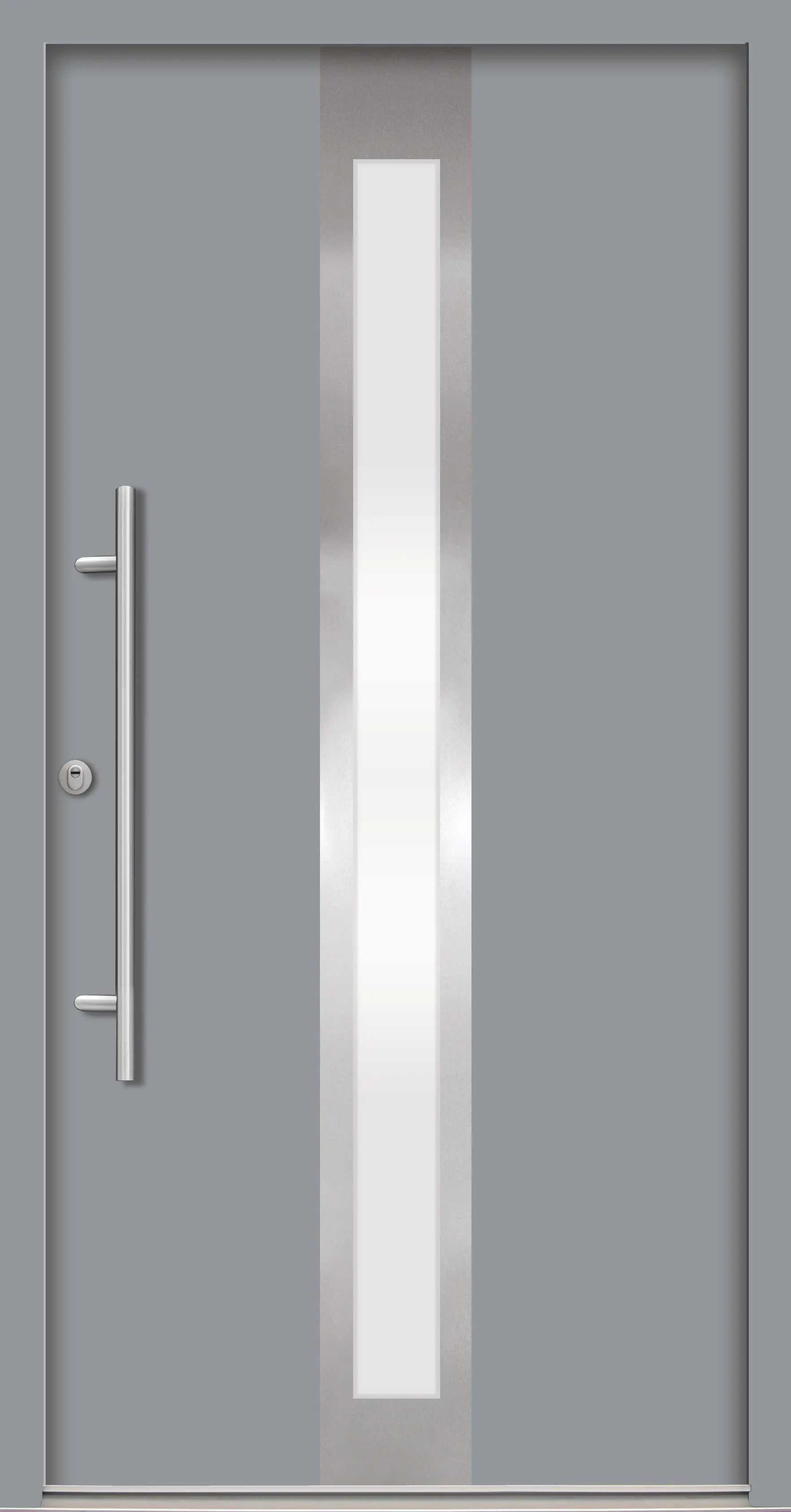 Splendoor Haustür Passivedoor Premium B01 RC2 Grau DIN Links 100 x 210 cm