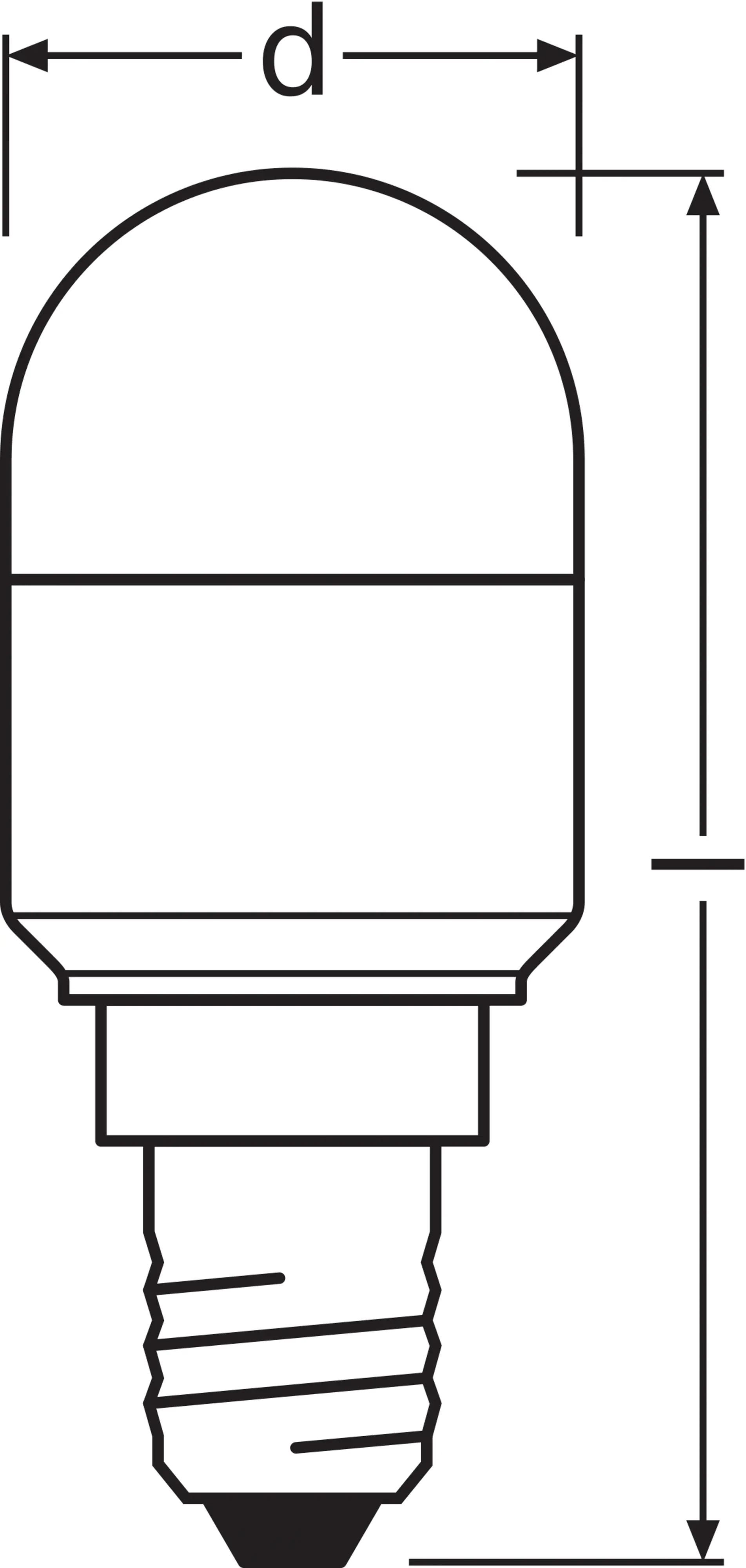 Bellalux LED Kühlschranklampe T26 E14 2,3 W warmweiß matt
