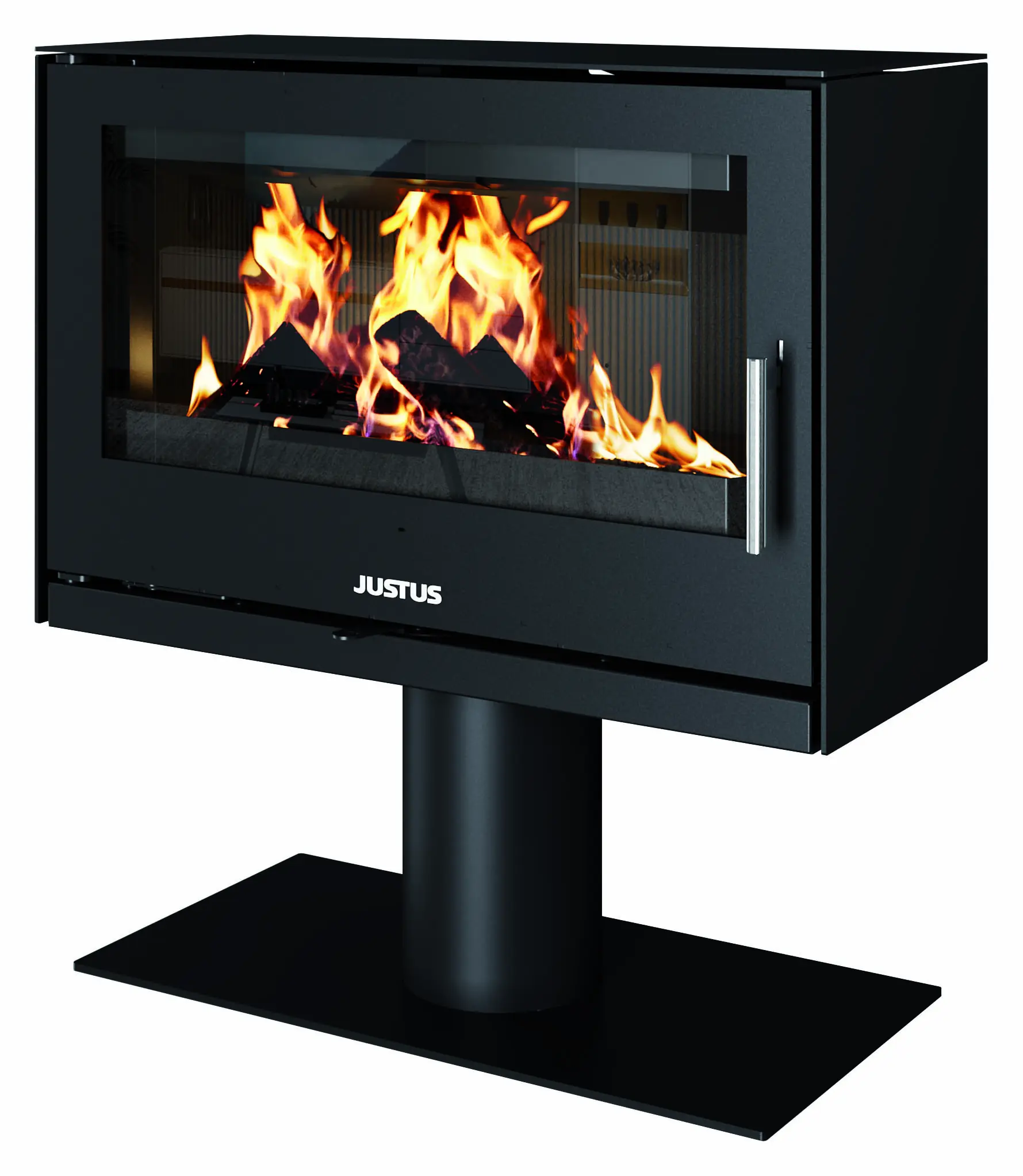 Justus Kaminofen Dias XL Stahl schwarz 8 kW