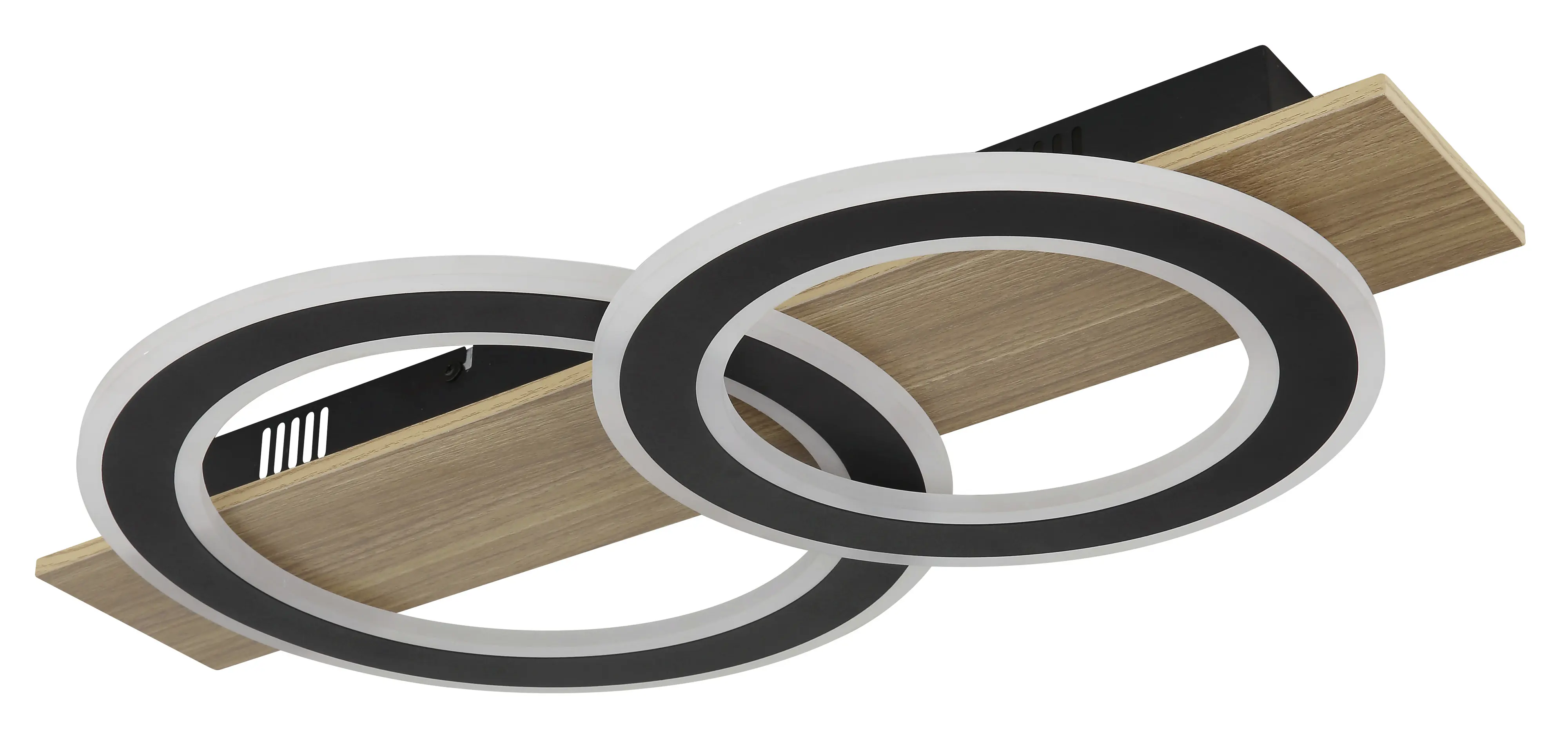 Globo Deckenleuchte Jayden 63 x 35 cm holzoptik warmweiß