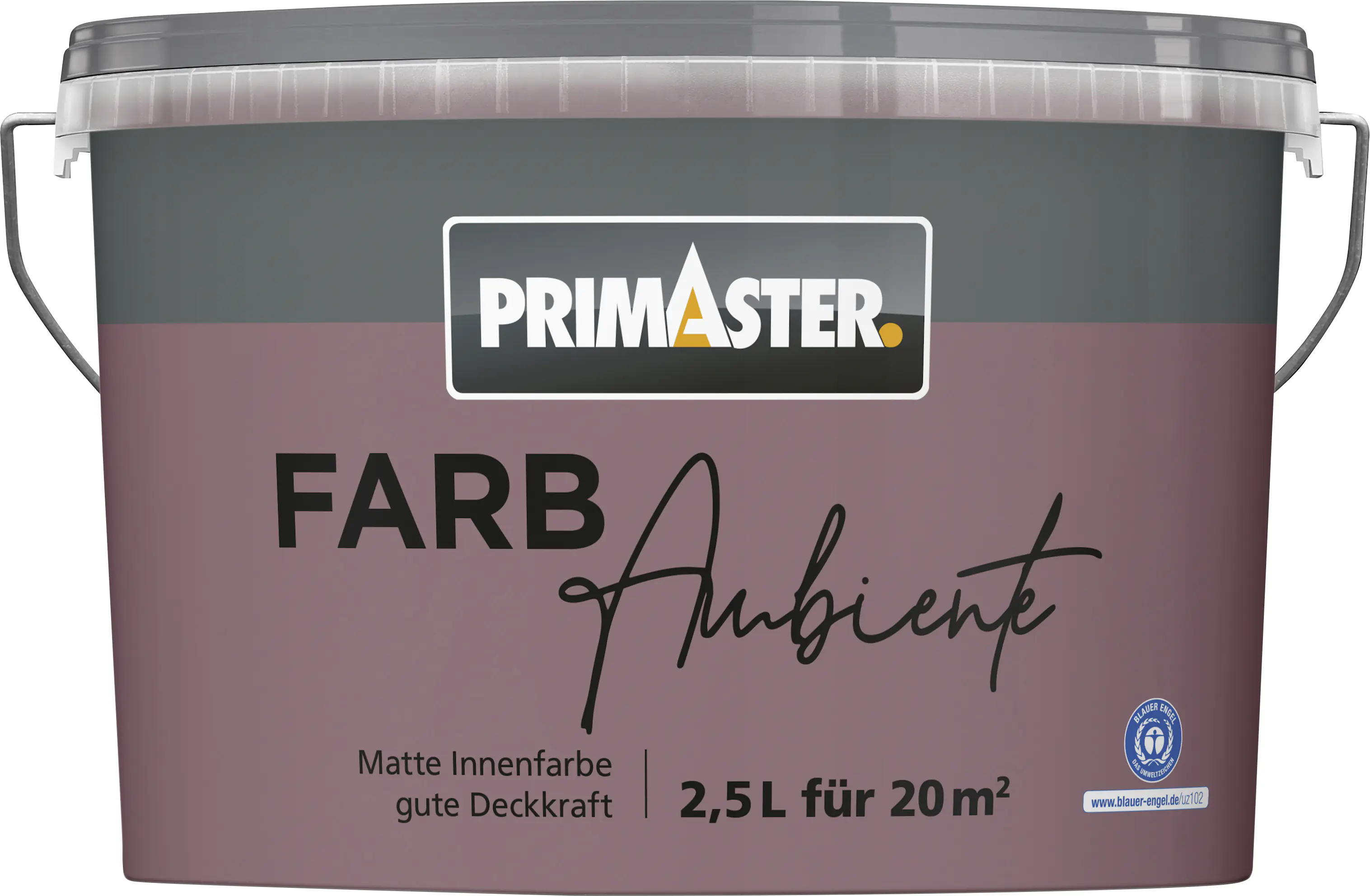 Primaster Farbambiente Wandfarbe matt pflaume 2,5 L