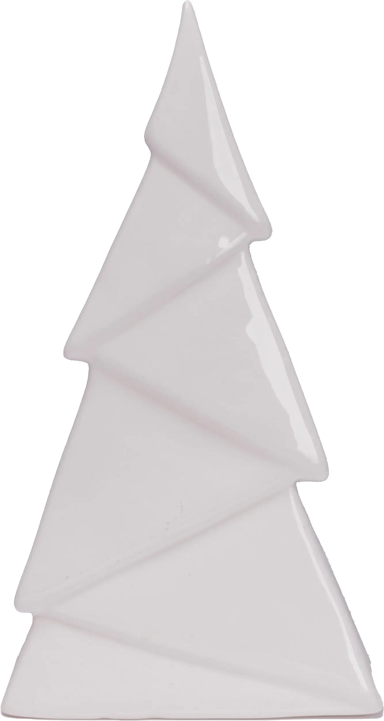 TrendLine Dekofigur Keramik Tannenbaum 23 x 13 cm weiß TrendLine Dekofigur Keramik Tannenbaum 23 x 13 cm weiß