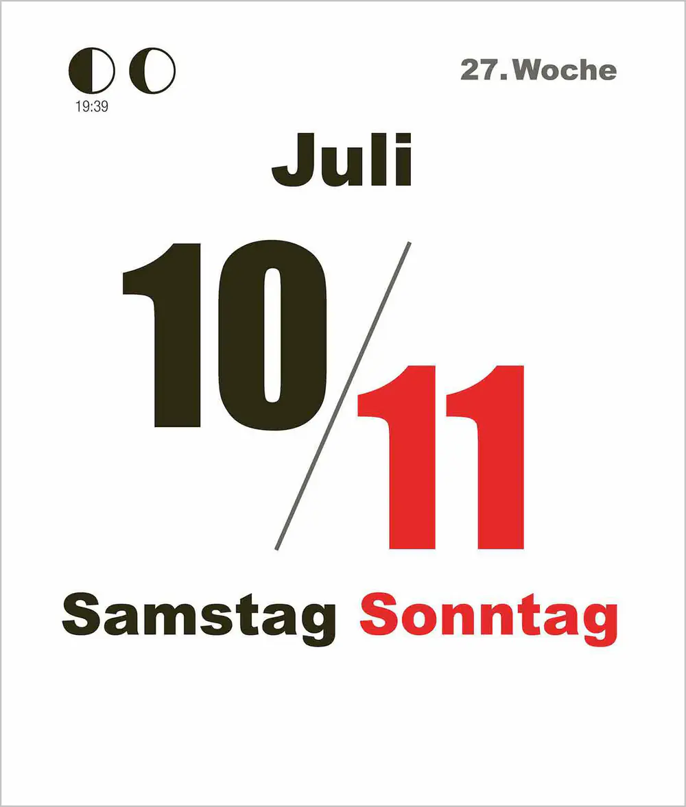 Korsch Kalender Tages-Abreißkalender Mini 2027 