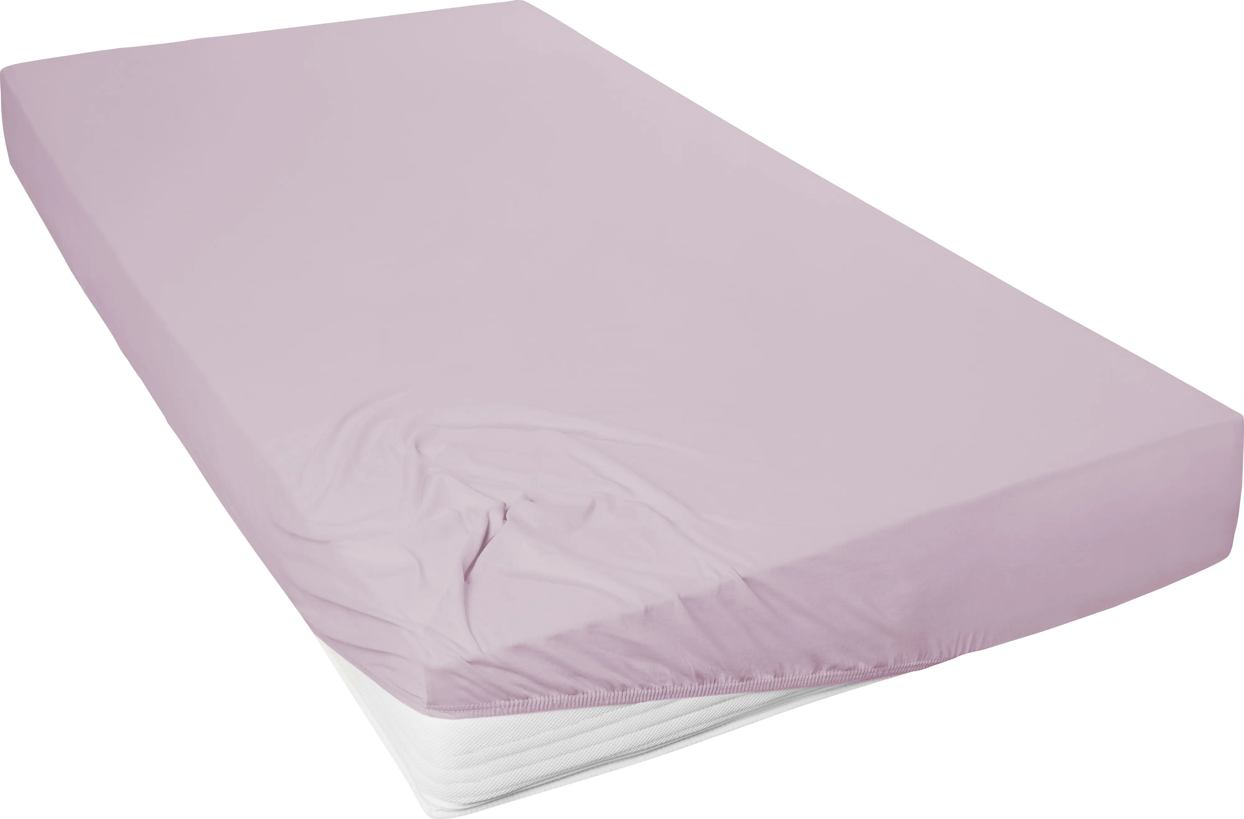 Westminster Spannbetttuch Mako Jersey 190 x 200 cm mauve
