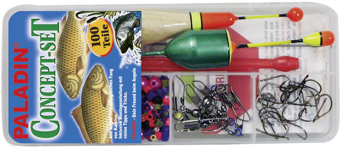 Classic Angelset Karpfen ca 100 Teile/23,0x12,5x3,2cm