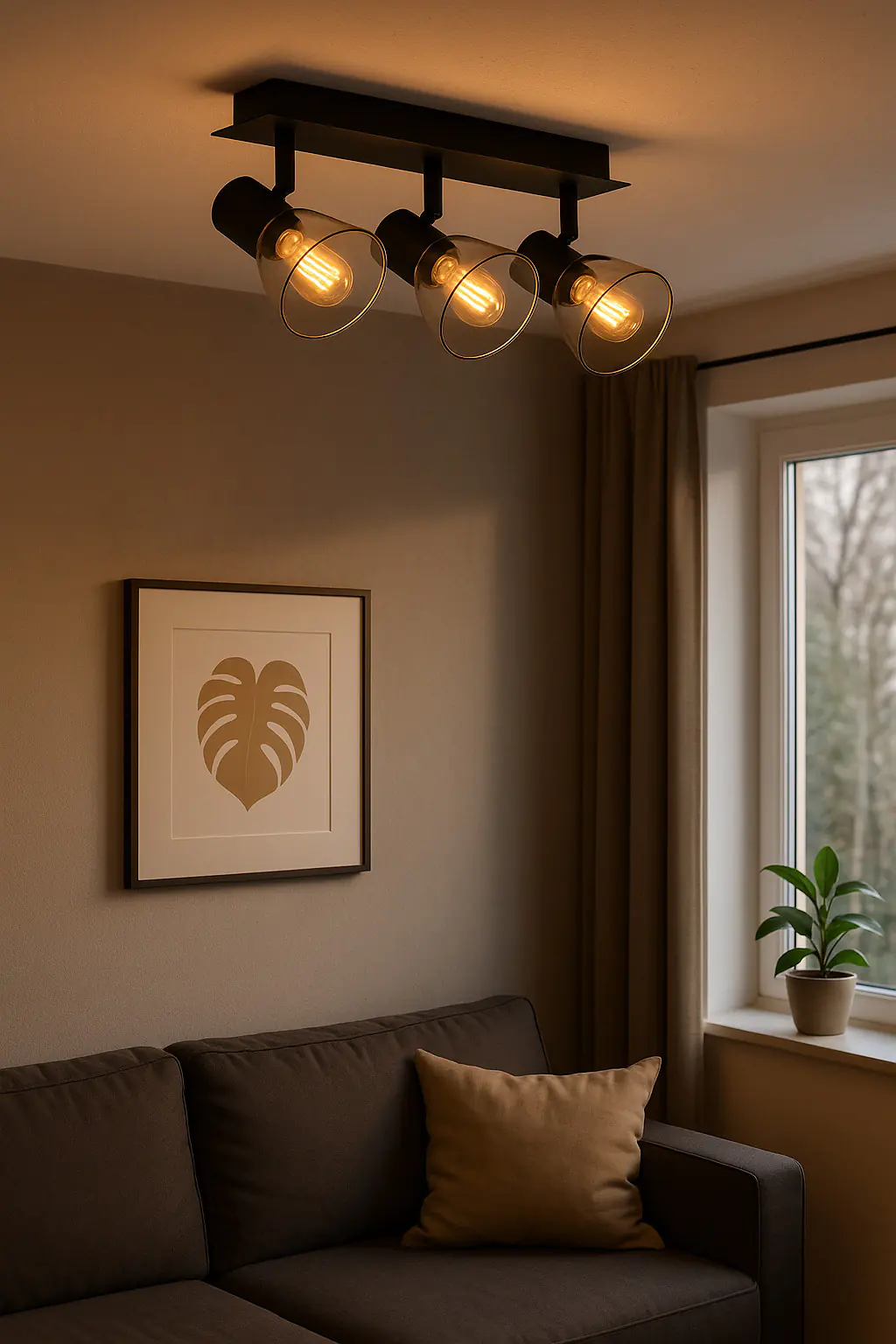 Primaster Deckenstrahler 3er LED Spot Miami E14 38 x 12,5 cm schwarz