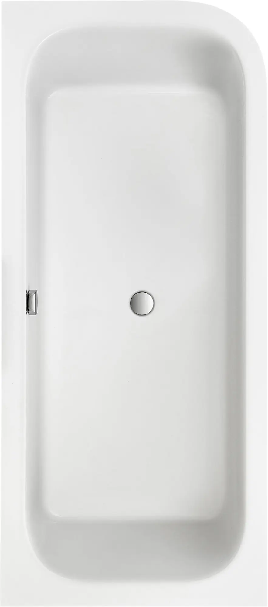 Ottofond Badewannen-Set Spirit inkl. Armatur, rechts 180x80 cm, weiß