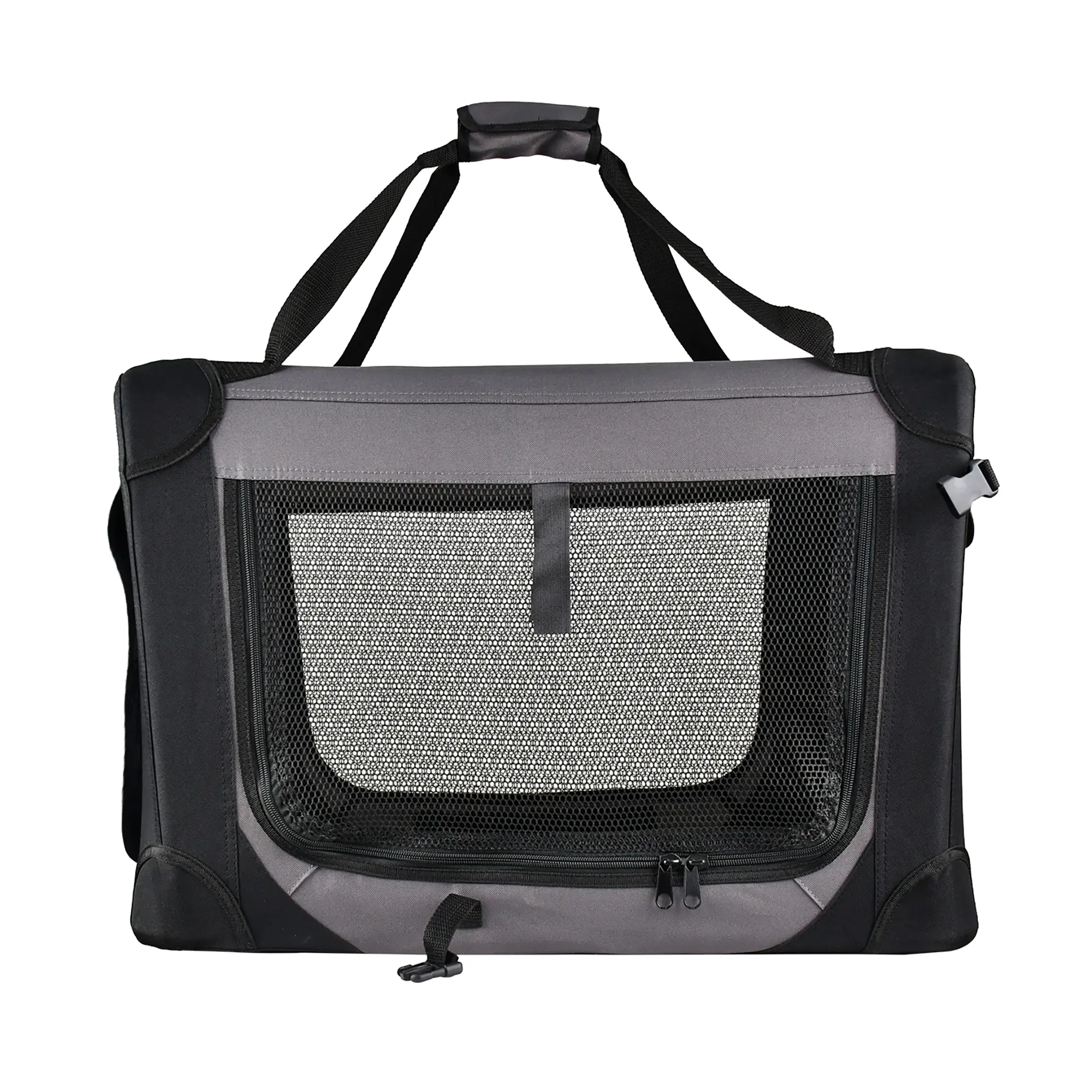 Trendline Hundetransportbox S schwarz-grau