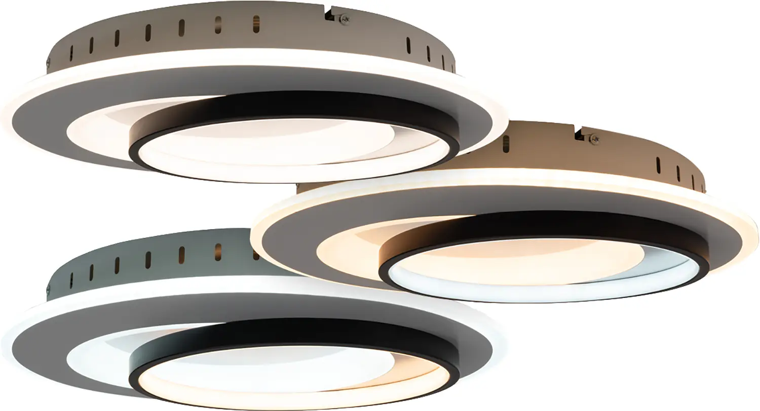 Light & More LED Deckenleuchte Lupin 3D-Effekt 40 W Metall warm-kaltweiß