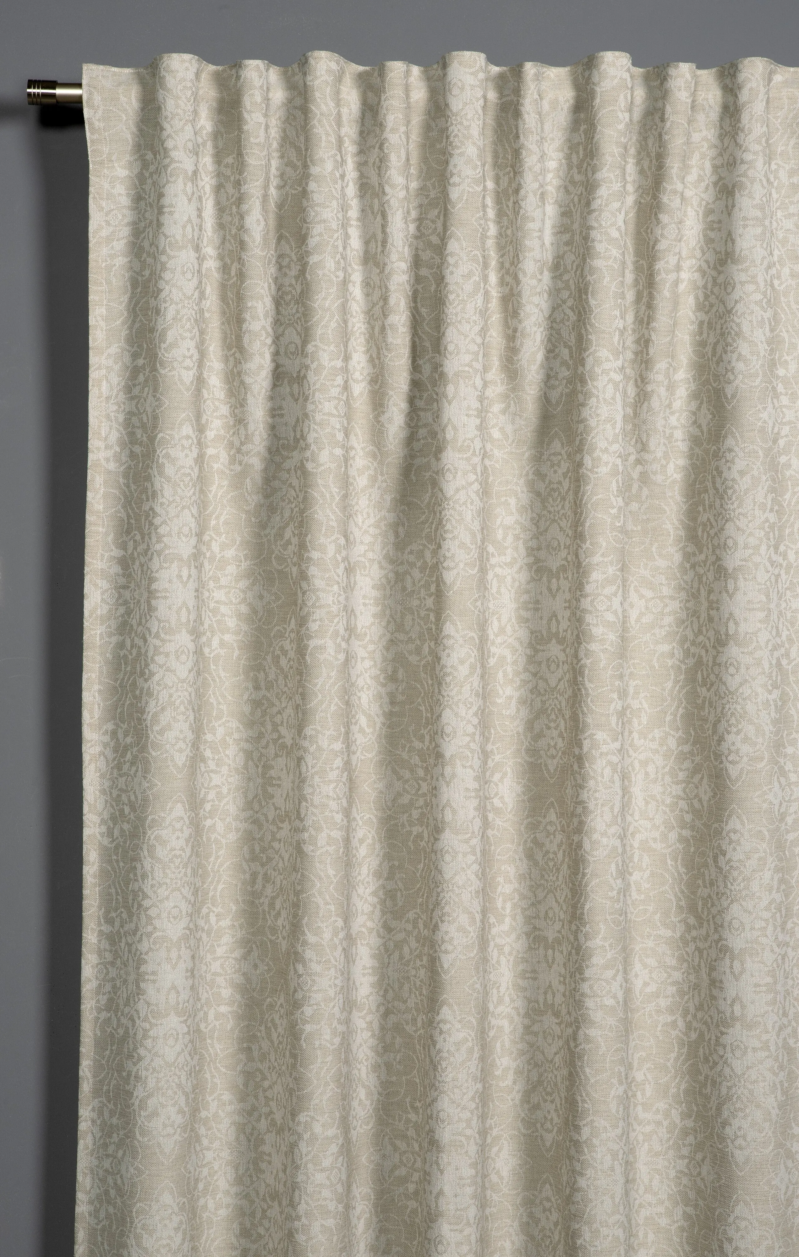 Sehlbach Fertigschal mit Gardinenband 140 x 245 cm beige