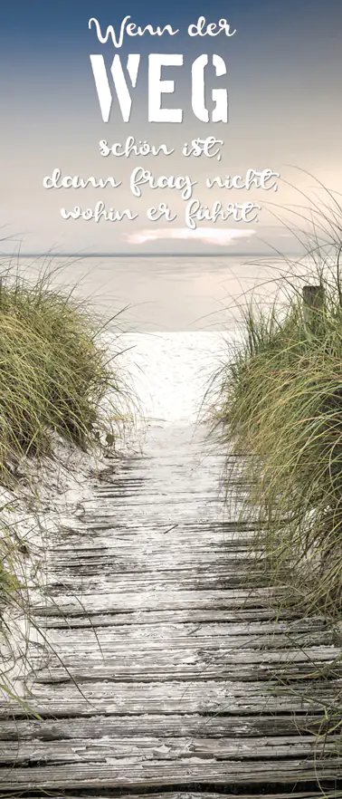 Deco-Canvas Bild - Schöner Weg 30 x 70 cm