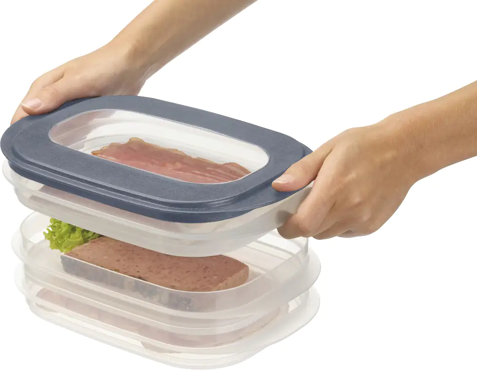 Sunware Aufschnittsdose Sigma Home 3er transparent/blau