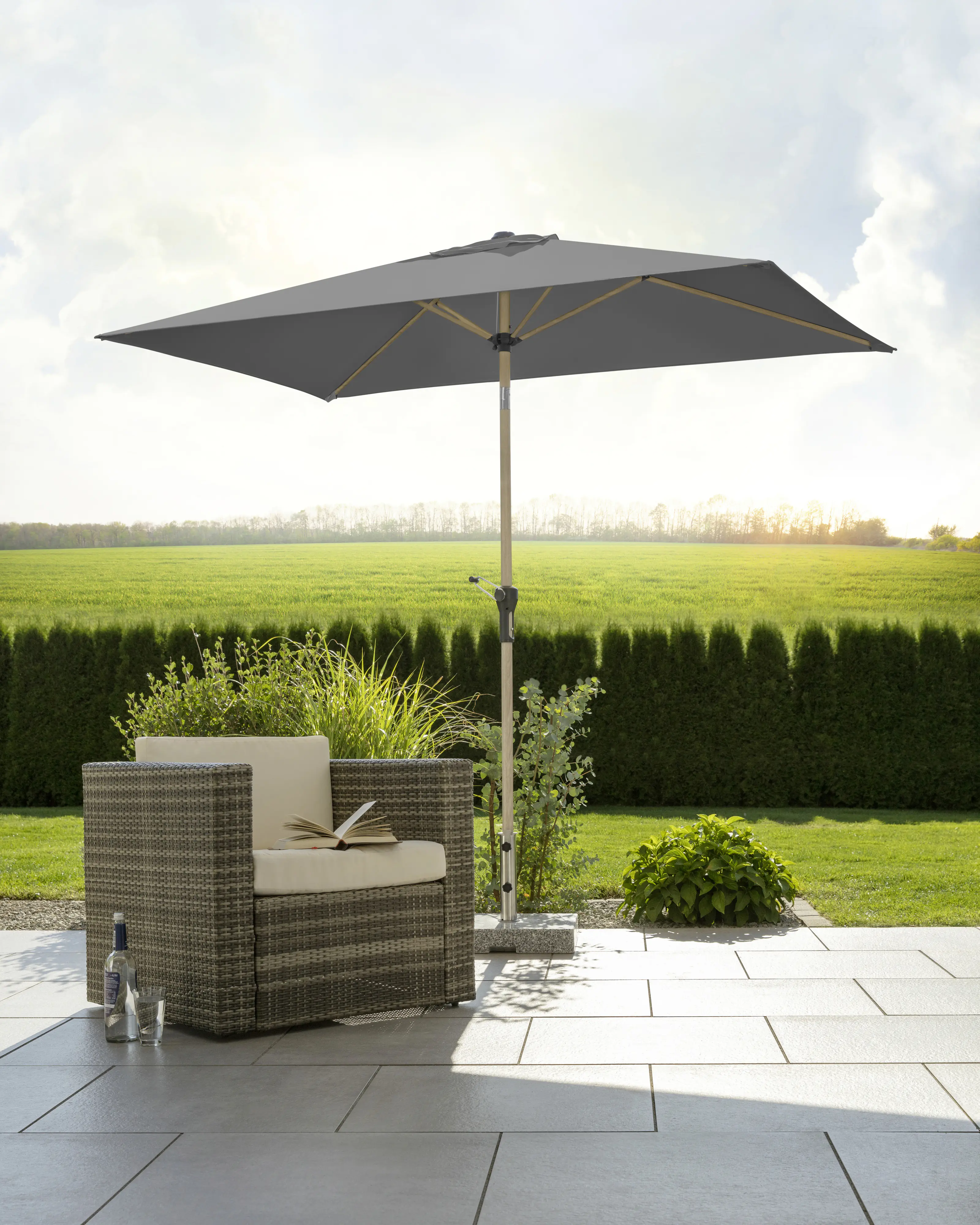 Schneider Sonnenschirm Cordoba anthrazit 230 x 150 cm Schneider Sonnenschirm Cordoba anthrazit 230 x 150 cm
